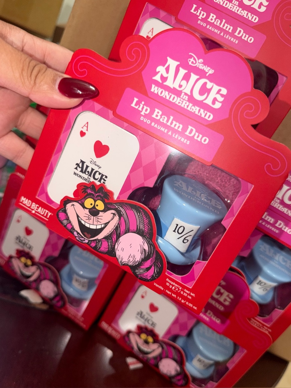 Disney Alice in Wonderland Lip Balm Duo - Pink & Blue set - MAD BEAUTY